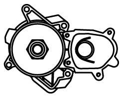 Насос водяной для а/м BMW X5 (E53) (99-) 3.0D [M57D30] 6PK (LWP 2611) LWP2611 Luzar