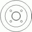 Тормозный барабан 7D0472 Kawe