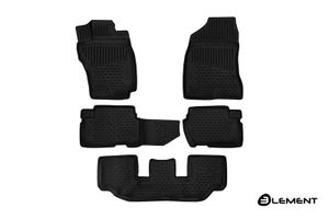 Коврики модельные а/м Toyota Wish 2009-2017, пр.руль, 4WD, к-т 5шт., черные element3d48142210 Autofamily