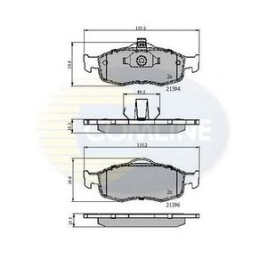 Комплект тормозных колодок, дисковый тормоз CBP0514 Comline