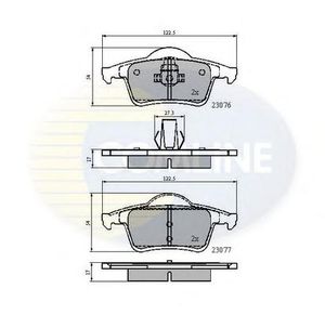 Колодки тормозные задние дисковые к-кт для Volvo S60 2000-2009 CBP0729 Comline