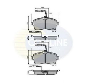 Комплект тормозных колодок, дисковый тормоз CBP11250 Comline