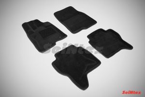 Комплект ковриков 3D MITSUBISHI PAJERO IV черные (компл) 83438 Seintex
