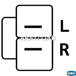 Реле регулятор генератора (Hyundai HD, Mitsubishi Canter) KRAUF ARA1713AD ARA1713AD Krauf
