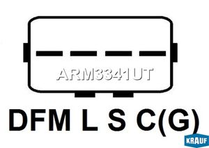 Щеточный узел генератора MITSUBISHI Colt IV/Lancer 9/Outlander I mot.1,12, KRAUF ARM3341UT Krauf