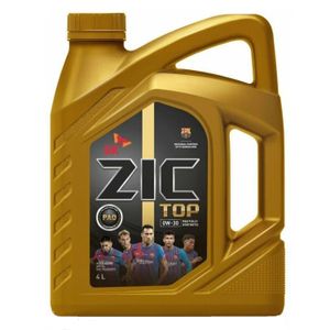 Масло моторное синтетическое ZIC TOP 0W30, 4л. API SL 162680 Корея, Республика 1/12 шт. 162680 Zic