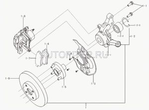Ступица передняя SOLANO b3103100 Lifan