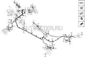 Клипса тормозных шлангов Lifan 320,520,620,720,Х60 ОРИГИНАЛ L3506108 l3506108 Lifan