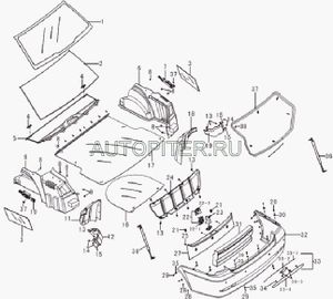 ПОДКРЫЛОК КОЛЕСА ЗАДНЕГО ПРАВОГО ПЕРЕДНЯЯ ЧАСТЬ ОР l8212021 Lifan