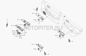 НЕ ПОСТАВЛЯЕТСЯ! БЛОК УПР СТЕКЛОПОДЪЁМНИКАМИ ПЕР ЛЕВ В СБОРЕ lax3746100 Lifan