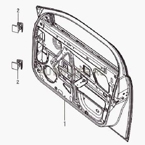Дверь передняя правая Lifan Breez LAX6101002 lax6101002 Lifan