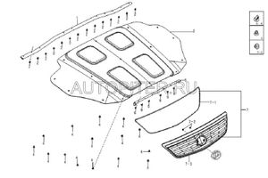 Решетка радиатора лифан БРИЗ ХЕЧБЕК lca8402400a2e01 Lifan