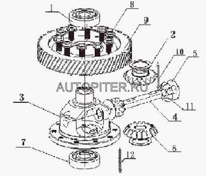Подшипник КПП (дифференц.1.3) LH(LF479Q1-2303312A) lf479q12303312a Lifan