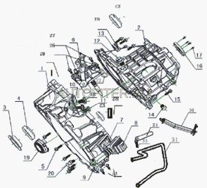 Сальник привода левый BREEZ/SOLANO lf481q12303314a Lifan