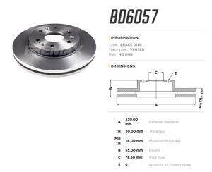 Тормозной диск bd6057 Fremax