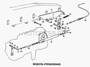 Кронштейн тяги ТНВД 199100570018 Howo