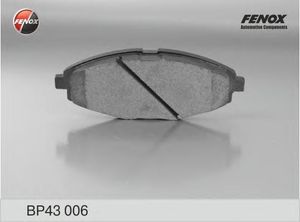 Комплект тормозных колодок, дисковый тормоз BP43006 Fenox