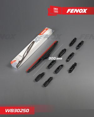 ЩЕТКА СТЕКЛООЧИСТИТЕЛЯ Крепление10 в 1 30 см (12"") Задняя wb30250 Fenox