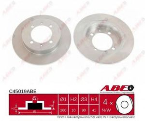 Тормозной диск C45019ABE Abe