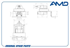 Катушка зажигания Nexia SOHC/ Espero amdel412 AMD