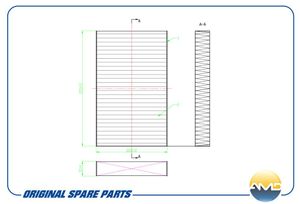 Фильтр салонный(угольный) AMDFC741C AMD
