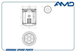 Фильтр масляный LF10-14-302/AMD.JFL51 AMD Mazda 6 AMDJFL51 AMD