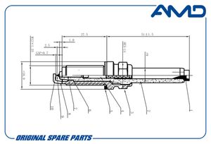 Свечи зажигания AMDAMD.PL112 RENAULT Kadjar (HA_, HL_) 1.3TCe 2018.08> Свеча зажигания AMDPL112 AMD