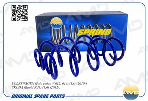 Пружины AMDAMD.SP292 VW Polo V (602, 604) 2010.05> Пружина передняя AMDSP292 AMD