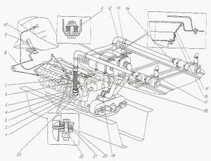 Кран тормозной 1003537110 Маз