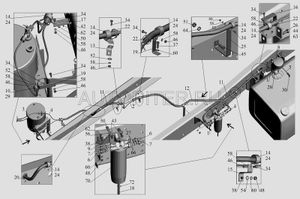 Фитинг (угольник); РнаружМ16х1,5М22х1,5 L49х47 задних тормоз. камер МАЗ 379652 Маз