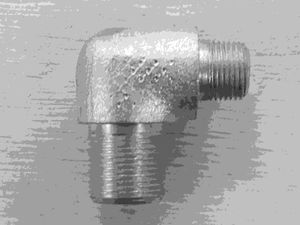 Фитинг (угольник); РнаружМ16х1,5М22х1,5 L49х47 задних тормоз. камер МАЗ 379652 Маз