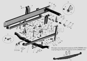 амортизатор подвески передний!(300/480, втулки d=16)\МАЗ-4370, 256 40290500610 Маз