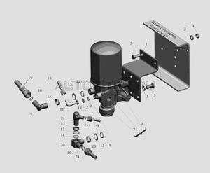 Элемент фильтрующий осушителя, WABCO, 4324102227 Маз