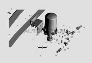 Элемент фильтрующий осушителя, WABCO, 4324102227 Маз