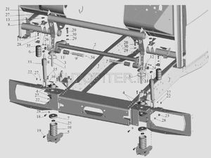 МАЗ ОАО Буфер кабины ОАО "МАЗ" 5336500176601 Маз