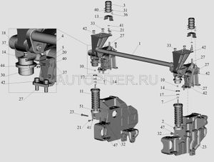 МАЗ ОАО Буфер кабины ОАО "МАЗ" 5336500176601 Маз