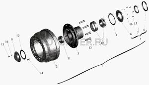 Крышка ступицы переднего дискового колеса ОАО МАЗ 642213103065 Маз