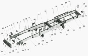 Опора левая 64226500172120 Маз