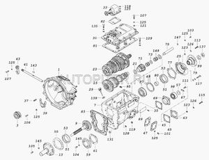 Вал КПП первичный для KAMAZ 65115 2001> 1421701025 Камаз
