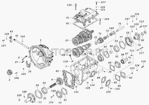 Вал КПП первичный для KAMAZ 65115 2001> 1421701025 Камаз