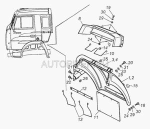 Пластина КАМАЗ крепления брызговика заднего КАМАЗ ПАО 431058403174 Камаз