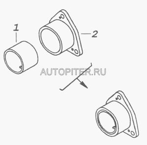 Втулка распределительного вала КамАЗ (задняя) 740100602602 Камаз