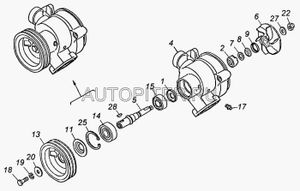 Корпус помпы (КАМАЗ) 740130701520 Камаз