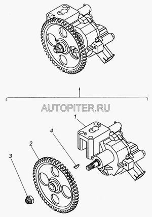 Шпонка шестерни масляного насоса Камаз 3х6,5х16 (ПАО Камаз) 870804 Камаз