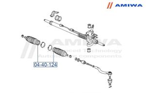 Пыльник рулевой рейки для Honda Accord VII 2003-2008 0440124 Amiwa