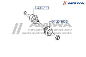 Пыльник ШРУСа MERCEDES ML 280 внутреннего AMIWA 0440161 Amiwa