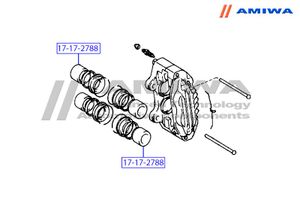 Поршень переднего суппорта для Toyota Land Cruiser (80) 1990-1998 17172788 Amiwa