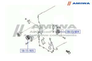 РОЛИК ОБВОДНОЙ КОМПЛЕКТ(PULLEY IDLER KIT) General Motors 1815905 Amiwa