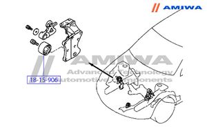 РОЛИК ОБВОДНОЙ РЕМНЯ ГРМ, шт 1815906 Amiwa