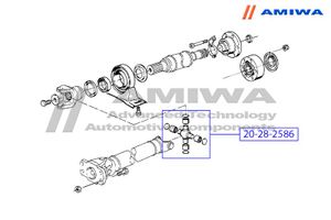 Крестовина карданного вала для Nissan X-Trail (T31) 2007-2014 20282586 Amiwa